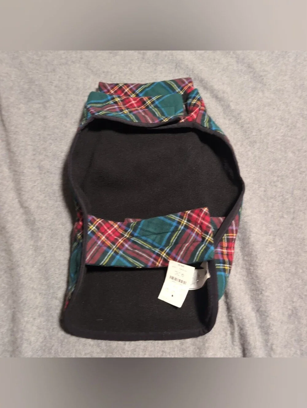 NWT J.Crew Red Plaid Cape for Dogs - Crewmutts L - Size L